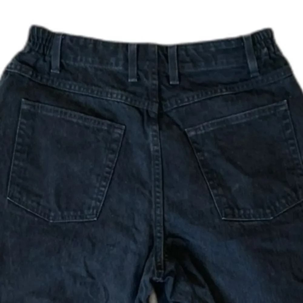 L.L. Bean Relaxed Fit Black Denim Vintage Petite Jeans Size 14 - Picture 9 of 9